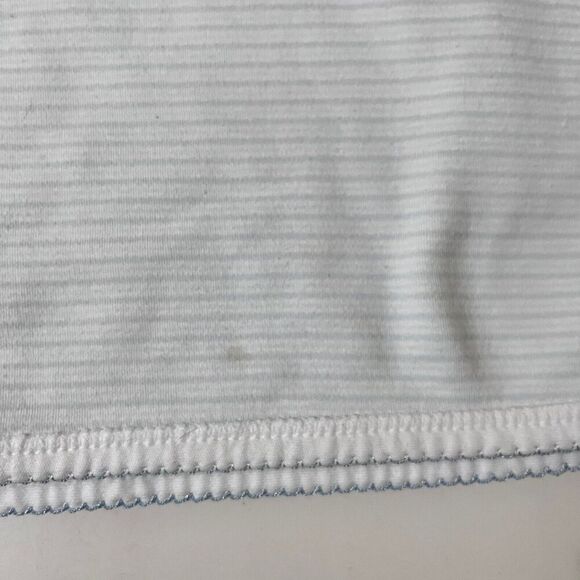 Nordstrom Baby Blue Little Puppy Dog Striped Boys Baby Blanket Lovey Lovie - Picture 12 of 16
